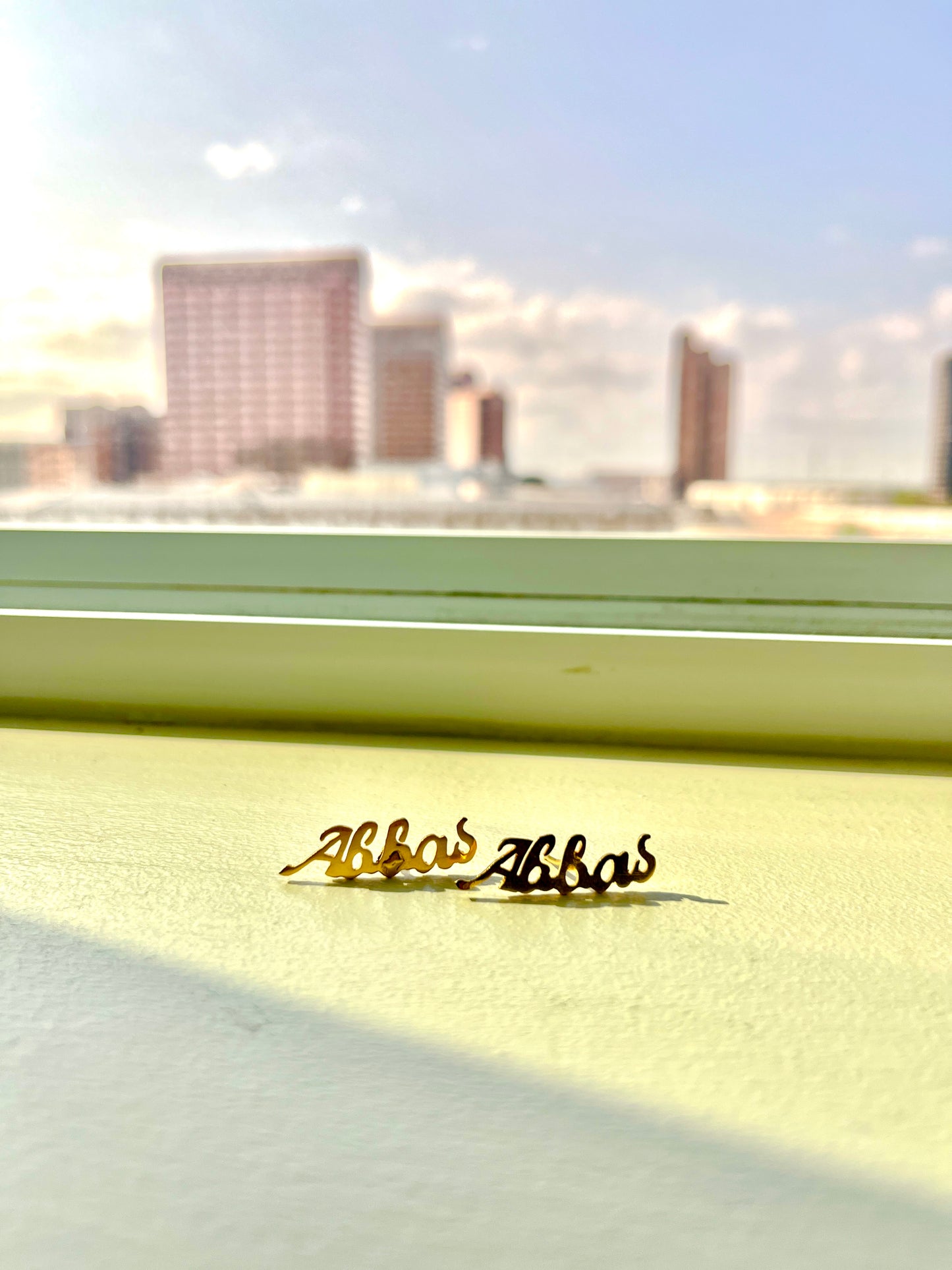 ABBA 18K GOLD STUDS