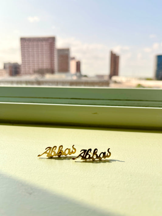 ABBA 18K GOLD STUDS