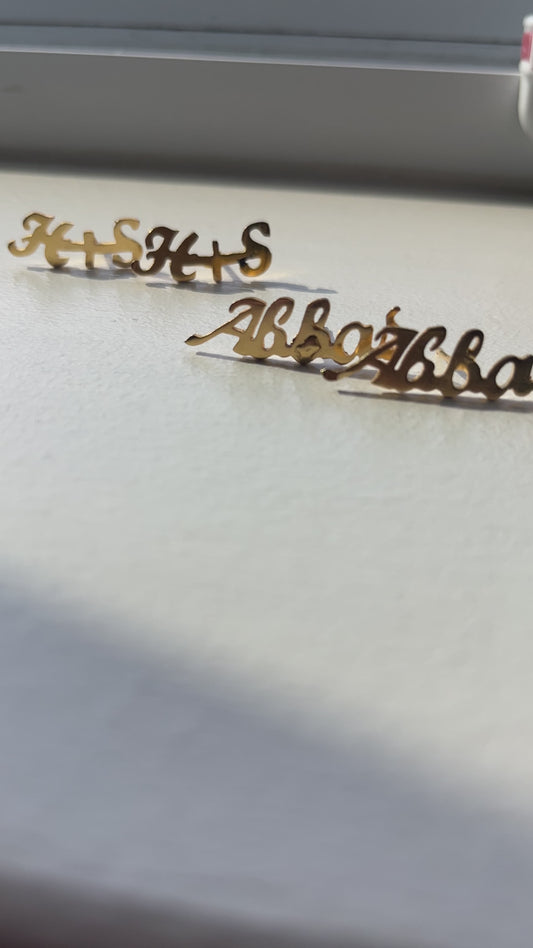 ABBA 18K GOLD STUDS